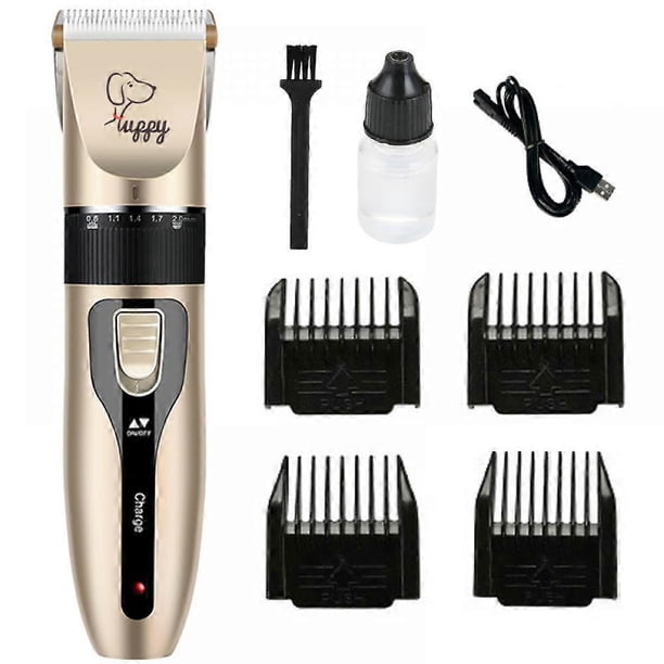 Dog Shaver, Pet Hair Clipper, Electric Clipper Hair Clipper Set with Accessories Black Gold