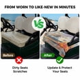 thumbnail image 4 of Golf Cart Seat Covers for 2 Seater,Grey Orange Coastal Microfiber Cart Seat Towel Blanket,Oil Painting Modern Abstract Art Absorbent Breathable Non Slip Bench Seats Protector for Golf Course 51"x31", 4 of 9