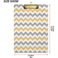 thumbnail image 3 of FMSHPON Yellow Grey Clipboard Hardboard Wood Nursing Clip Board and Pull for Standard A4 Letter 13x9 inches, 3 of 8