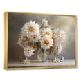 thumbnail image 2 of Designart "Still Life With A Bouquet Of Dahlias" Dahlia Floater Framed Canvas Prints, 2 of 5