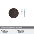 thumbnail image 5 of Amerock Faircrest 1-1/4 inch (32mm) Diameter Oil-Rubbed Bronze Cabinet Knob, 5 of 7