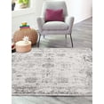 thumbnail image 4 of Rugs.com Monte Carlo Collection Rug – 8' Square Gray Medium Rug Perfect For Living Rooms, Kitchens, Entryways, 4 of 9