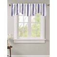 thumbnail image 2 of Tie Up Valance Curtain for Kitchen,Modern Minimalist Purple Gray Stripe Rod Pocket Short Curtains Adjustable Tie-Up Shade Valances,Geometric Line Art Window Treatment for Bathroom Living Room Bedroom, 2 of 8