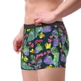 thumbnail image 2 of Gukieu Watercolor Cactuses Print Men's Boxer Briefs, High Elastic Moisture Wicking Boxer Briefs Underwear-Medium, 2 of 5