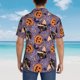 thumbnail image 4 of Fotbe Vintage Halloween Black Cat Camisa Hawaiana para Hombre Unisex – Camisa Casual de Verano con Botones de Manga Corta de Algodón y Lino,Large, 4 of 7