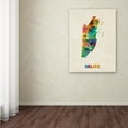thumbnail image 4 of Trademark Fine Art "Belize Watercolor Map" Canvas Art by Michael Tompsett, 4 of 4