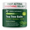 Owell Naturals Tea Tree Balm for Dry Cracked Skin, feet, heel, 2 oz