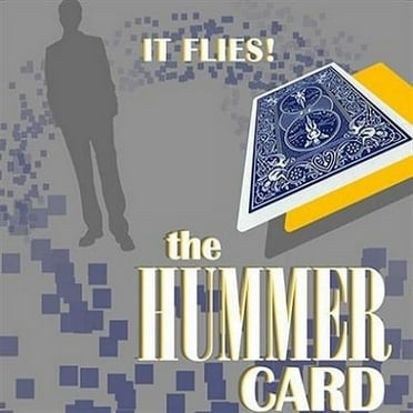 MilesMagic Magician's Hummer Card Aka The Hummingbird Cards Close Up Invisible Thread Gimmick It Can Spin, Fly, Float, A Real Floating Magic Trick