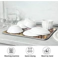 thumbnail image 7 of Dish Drying Mat New York Brooklyn Bridge Kitchen Dish Pads Super Absorbent Microfiber Dish Drying Rack Pads Safe Heat-resistant Kitchen Counter Mat,18x24 Inch, 7 of 7