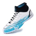 thumbnail image 3 of Zapatos de fútbol para hombre, botas de fútbol para entrenamiento al aire libre, AG/TF, hierba, antideslizante, tobillo alto, zapatillas cómodas, talla 35-45, novedad de 2022, 3 of 5