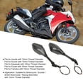 thumbnail image 4 of Led Motorcycle Mirror Turn Signal Mirror Light Side Mirror For  LED Side Rearview Mirrors With Turn Signal Light Direction Indicator For 10mm Handlebar Motorcycle, 4 of 8