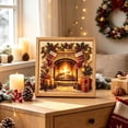 thumbnail image 5 of Cififendec Christmas Pearl Beaded Art Painting Kit, 7.89", Premium Christmas Winter Scene Framed Canvas for Sideboard Tabletop Presenting, 5 of 6