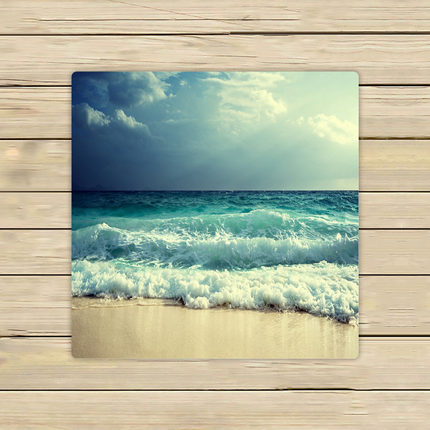 PHFZK Sea Landscpae Towel, Great Ocean Waves at Seychelles Beach Hand Towel Bath Bathroom Shower
