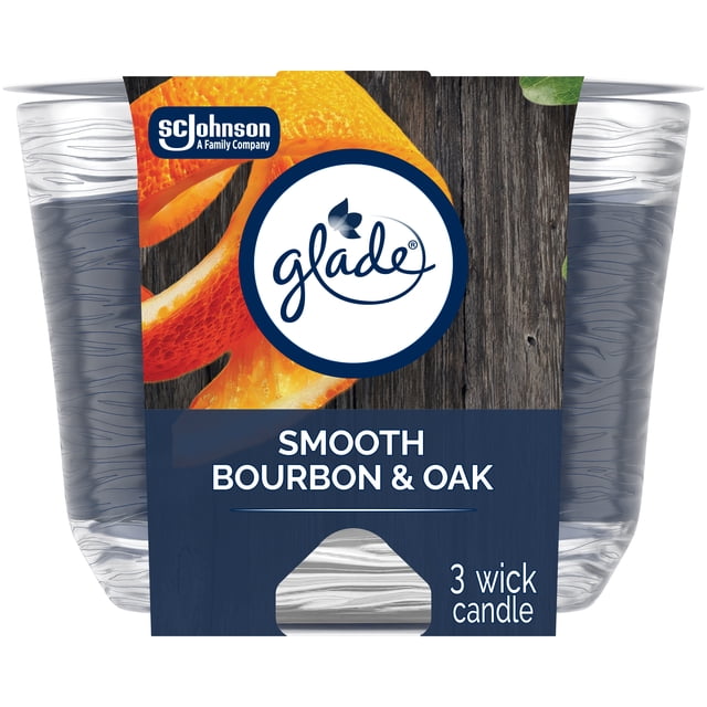 Glade® Chandelle parfumée, Bourbon Doux en Chene
