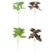 thumbnail image 1 of ColoMX 4 hojas de menta artificiales, tallos verdes, hojas falsas, ramas de plantas artificiales para arreglos florales, decoración de mesas de cocina y hogar., 1 of 8