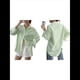 thumbnail image 3 of Camisas de Mujer con Botones, Camisas Formales A Rayas, Mangas Largas, Solapas, Camisas de Oficina, Blusas Amarillo-Verde XL, 3 of 7