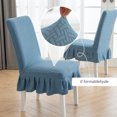 thumbnail image 4 of 2Pcs Chair Covers for Dining Room Chair Covers With Skirt Dining Chair Covers Stretch Kitchen Chair Covers, 4 of 5