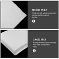 thumbnail image 2 of STOBOK 100Pcs Disposable Bird Cage Mat White Absorbent Paper Liner Pad for Easy Cleaning and Healthy Birds, 2 of 5