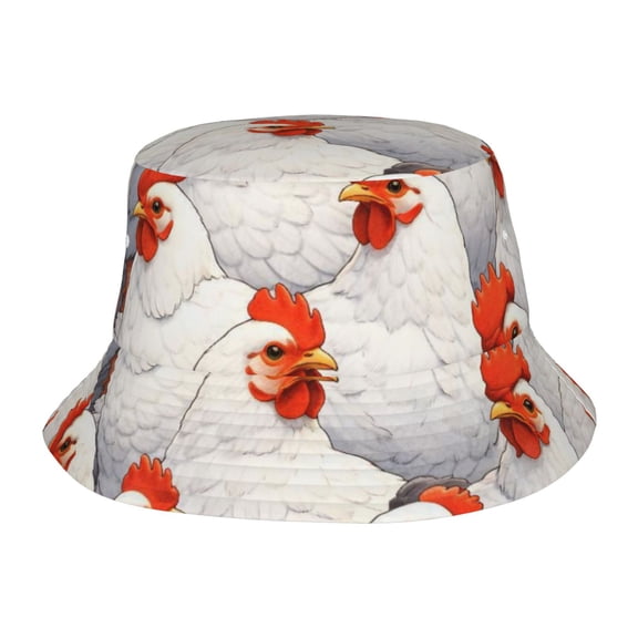 Chicken Fisherman's Hat Lightweight and Breathable Sun Hat Suitable for Both Men and Women