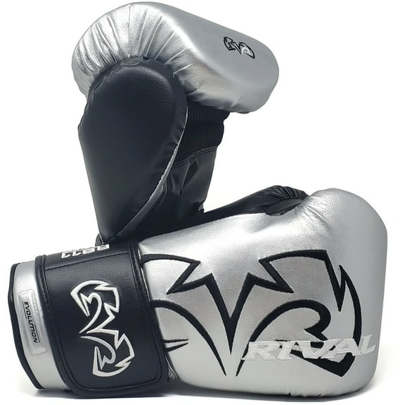 RIVAL Boxing RB11 Evolution Hook and Loop Bag Gloves - XL - Silver