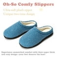 thumbnail image 4 of cosyone1997 Fuzzy Two-Tone Slippers for Women Memory Foam House Shoes with Non-slip Sole for Indoor and Outdoor Comfort, 4 of 5
