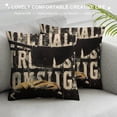 thumbnail image 3 of Qinduosi Lay in A Pile of Warm Laundry and Eat Bread Throw Pillow Case Motivational Quote Pillow Sham Happy New Year Pillow Covers for Home Farmhouse Couch Sofa, 3 of 5