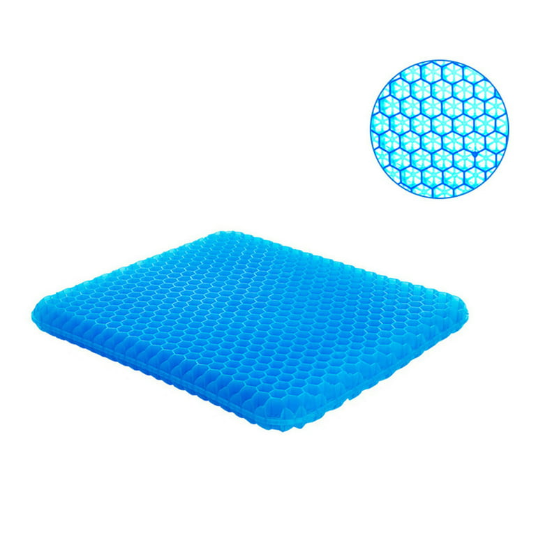 Daiosportswear Clearance Gel Seat Cushion,Car or Office Chair Seat Cushion,with Non-Slip Cover,Thickened Double Honeycomb Breathable Design,for