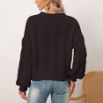 thumbnail image 6 of Fesfesfes Fall And Winter Sweater Women's Casual Round Neck Pullover Blouse Long Sleeve Solid Tops Sweater or, 6 of 6