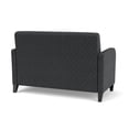 thumbnail image 3 of Siena Lounge Reception Waiting Loveseat / Black Steel Legs / Dark Gray, 3 of 5