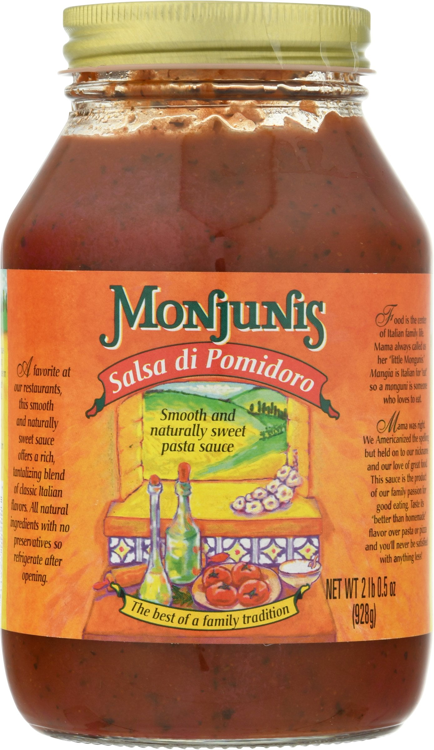 Monjunis Salsa Di Pomidoro 32oz