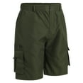 thumbnail image 2 of IDOPIP Men's Cargo Shorts Quick Dry Hiking Shorts Casual Relaxed Fit Athletic Shorts with Pockets, 2 of 9