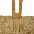 thumbnail image 4 of DecMode Teak Wood Handmade Dining Chair with Woven Seagrass Seat, Brown, 4 of 7