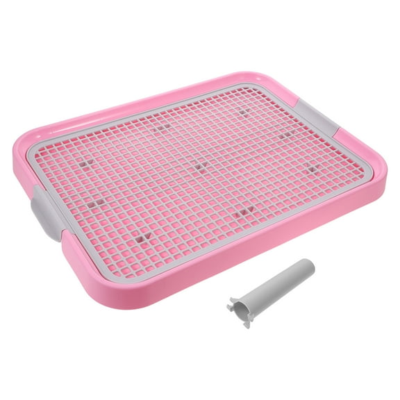 Toyvian Pink Plastic Pet Indoor Potty Dog Toilet Breathable Secure Anti Movement