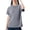 Grey, variant on JIAYUE Women's T Shirt Casual Breathable Crew Neck For And Slim Fit Solid Color Short Sleeve Tops Loose Fit For Summer Everyday Yoga Running And Wear