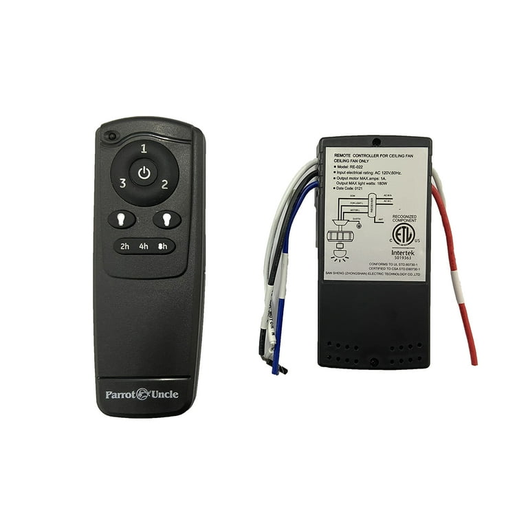 Intertek Ceiling Fan Remote Control Shelly Lighting