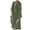 Army Green, variant on Lindreshi Plus Size Dresses for Women on Fashion Women's Spring/Summer V-Neck 3/4 Sleeve Cotton Linen Dress