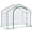 56#Clear,Steel, variant on Outsunny 6' X 3' X 5' Portable Walk-In Greenhouse,Pvc Cover,Steel Frame Garden Hot House,Zipper Door,Top Vent for Flowers,Vegetables,Saplings,Clear,Clear Steel Garden Outdoor Canopies Gazebos