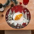 thumbnail image 2 of Diatomite Placemat Christmas Themed, Washable Heat Resistant Table Mat for Holiday Dinner Party, Non-Slip Coaster(C), 2 of 6