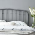 thumbnail image 7 of Twin Size Metal Modern Contemporary Urban Design Headboard, Bedroom Master Guest Suite, Gray, 7 of 7