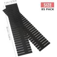 thumbnail image 2 of 85Pcs Drawer Dividers, Adjustable Drawer Organiser, Cut at Will for Tidying Clutter Clothes, Socks, Makeup, Dresser, Kitchen Black, 2 of 6