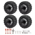 thumbnail image 2 of Off Road Tires, 4PCS Strong Support Resistant To Deformation Rubber RC Tires  for 1/10 Car, 2 of 7