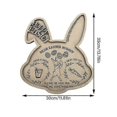 thumbnail image 5 of Easter Rabbit Shaped Wooden Tray Fruit Dishes Saucer Tea Dessert Dinner Bread Wood Plate Home Decor Party Supplies, 5 of 5