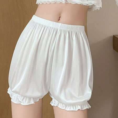 

DAETIROS Babydoll Underwear Panties Prevalent Birthday Loose Womens Lingerie White Size M