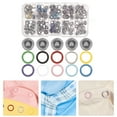 thumbnail image 1 of HEATSHAKING 100Sets Metal Snap Button Kit Stainless Steel Clothes Buttons for Shirt and Sweater Repairs, 1 of 5