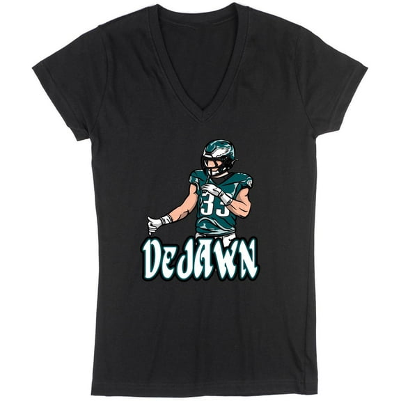 Cooper DeJean DeJawn Jawn Philadelphia LADIES V-NECK Shirt T-Shirt