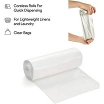 10 Rolls Clear Plastic Garbage Bags 6"x10" Waste Basket Bags Plastic Trash Bags for Kitchen, Home, Bathroom Wastebasket Liners High Density LeakProof Kitchen Trash