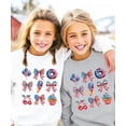 thumbnail image 5 of 4th of July Patriotic Sweatshirt for Women & Kids USA Red White Blue Family Matching Crewneck White Sweatshirt Youth Small, 5 of 8