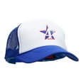 thumbnail image 5 of 4th Of July Star Embroidered Foam Panel Mesh Snapback - Royal White OSFM, 5 of 5