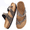 Dark Grey, variant on Women's Slip-On Plain Slide Sandals with Adjustable Buckles for All-Day Comfort