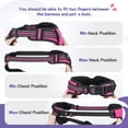 thumbnail image 6 of Pigo Dog Harness No Pull Pet Harness with 2 Leash Clips, Adjustable Soft Padded Dog Vest, No Choke Reflective Outdoor Pet Oxford Vest with Easy Control Handle for Large Dogs, Hot Pink, 6 of 11